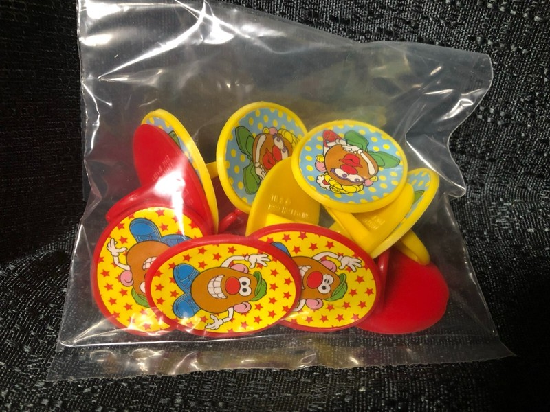 Bakery Crafts Mr and Mrs Potato Head cupcake ring toppers / 12 ct