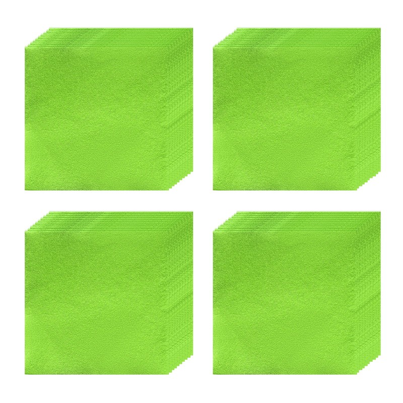 100pcs Candy Foil Wrappers,4 x 4Inch Chocolate Bar Wrappers(Green,Orange Peel)