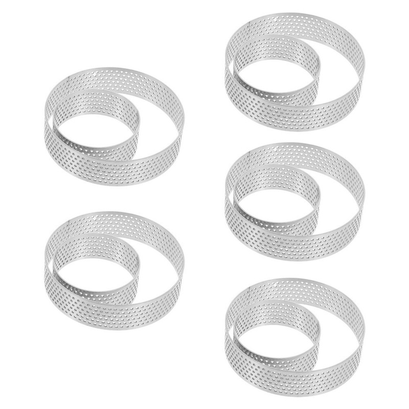 10 Pcs Cake for Baking Mousse Molds Form Kitchen Stainless Steel