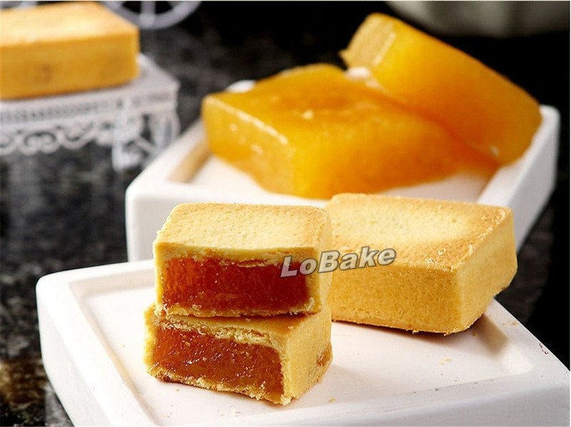 Rectangle shape aluminium pineapple cake mold stainless steel pressing stamp ... gallery