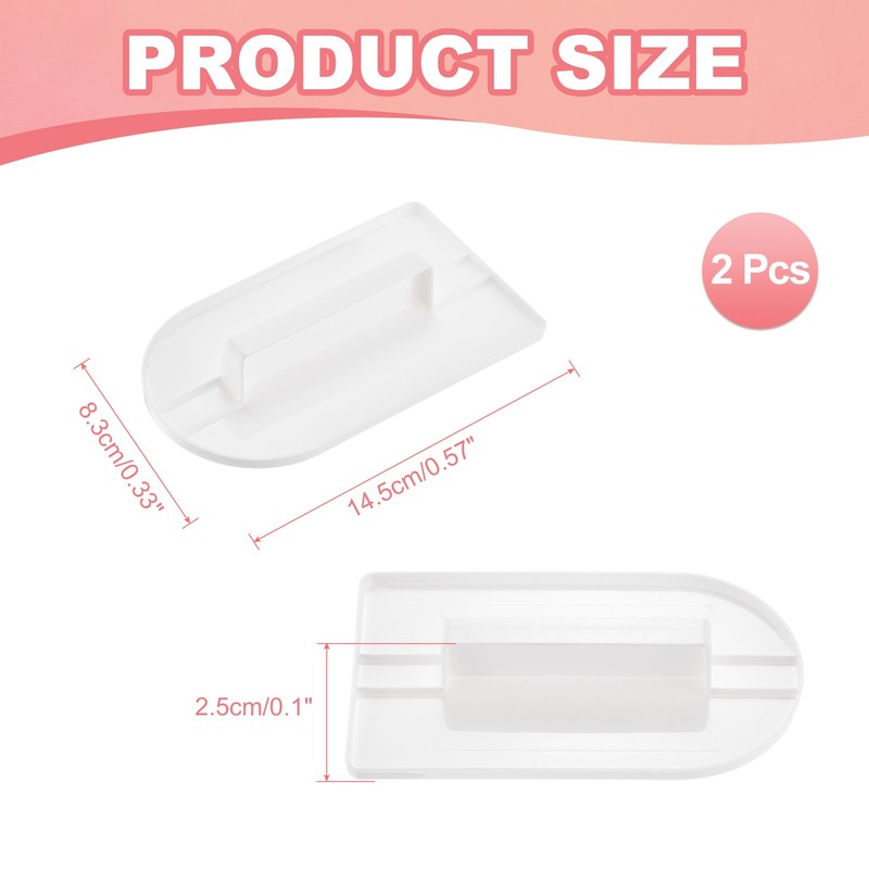 2Pcs Professional Cake Decorating Tools, Fondant Smoother, One-piece White gallery