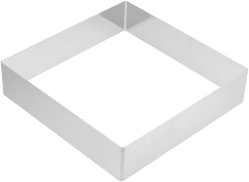 8.66 Inch Square Cake Ring Stainless Steel Baking Tool for Mousse Pastry Cookie