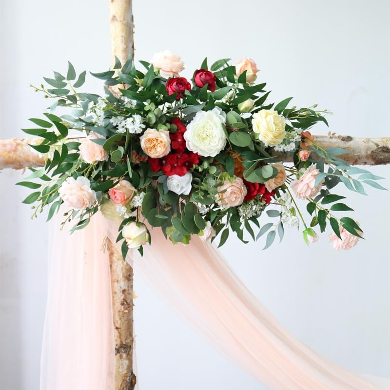 FUNORNAM 40Pcs Italian Ruscus Greenery Stems 18" Artificial Silk Greenery Leaves gallery