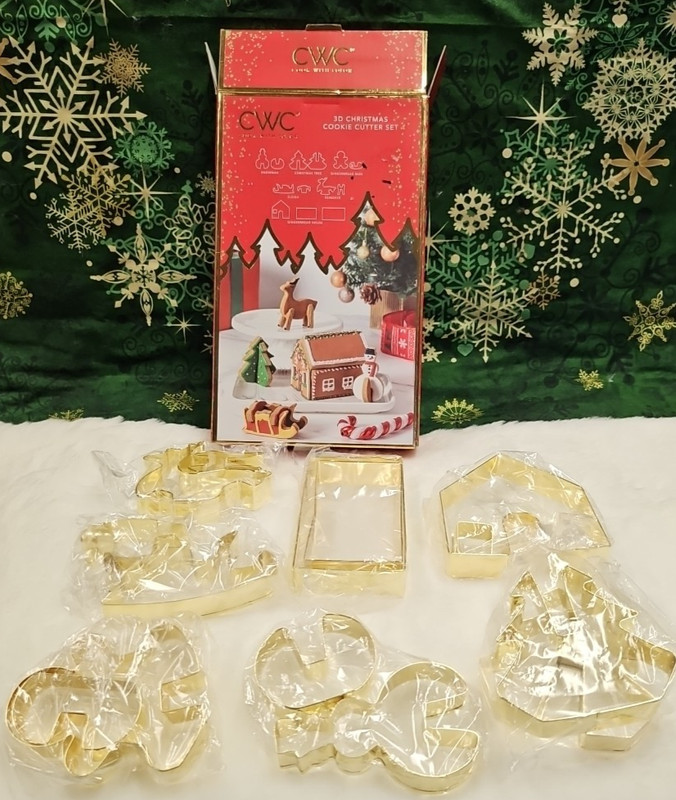 CWC Cook With Color 13 Piece 3D Christmas Cookie Cutter Set gallery