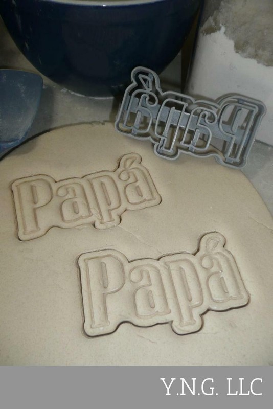 PAPA WITH ACCENT SPANISH FOR DAD FATHER DADDY SPECIAL COOKIE CUTTER USA PR3469 gallery