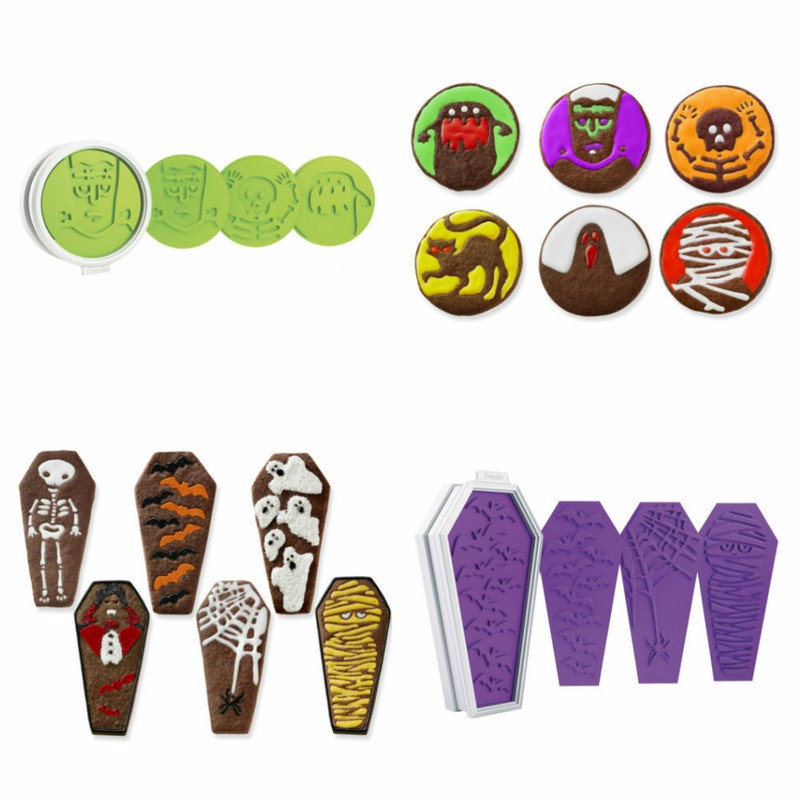 Tovolo Halloween Coffin & Spooky Monster Cookie Cutters