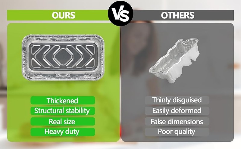 2Lb Thier & Heavy Duty Disposable Aluminum Loaf Pans, 100 Pa gallery