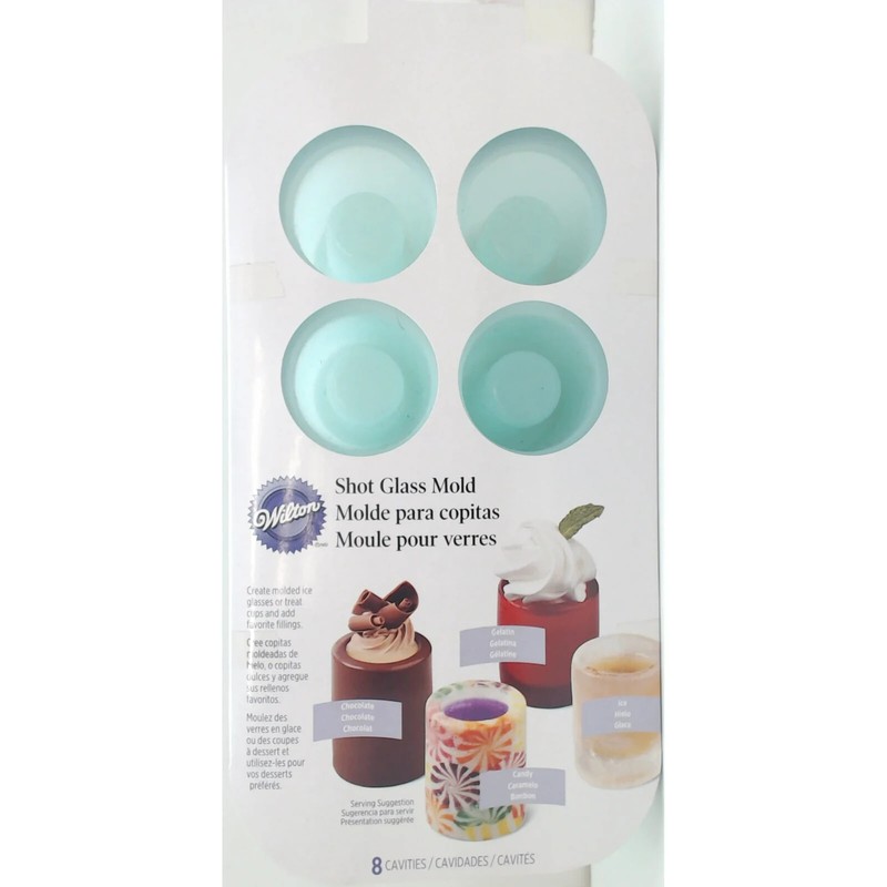 Wilton Shot Glass Candy/Jello/Ice Mold 8 Cavities - NEW gallery