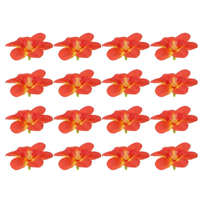 24pcs Artificial Orchid Petal Home Wedding Decor Dark Red