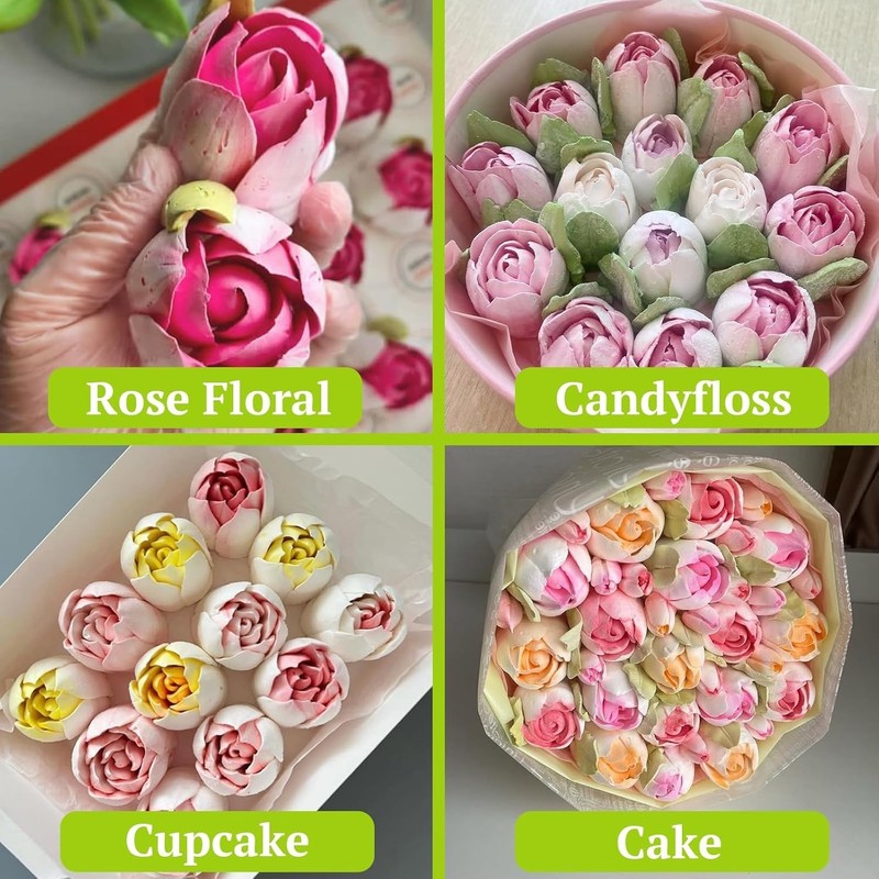Extra Large Russian Piping Tip, Stainless Steel Flower Piping Tips Rose Floral I gallery