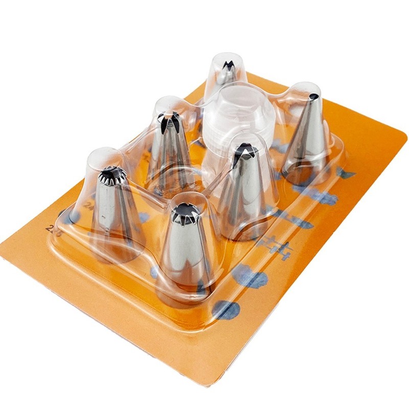 6-Piece Piping Nozzles and 7-Piece Cake Decorating Tools Set for Dessert Work