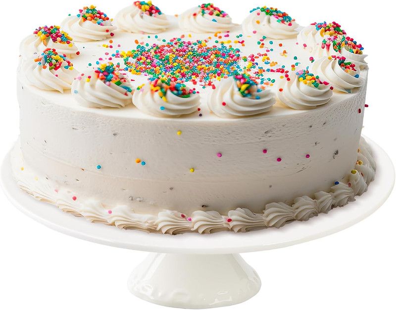 12 Inch round White Ceramic Cake Stand, Decorative Cupcake Stand, Dessert Displa