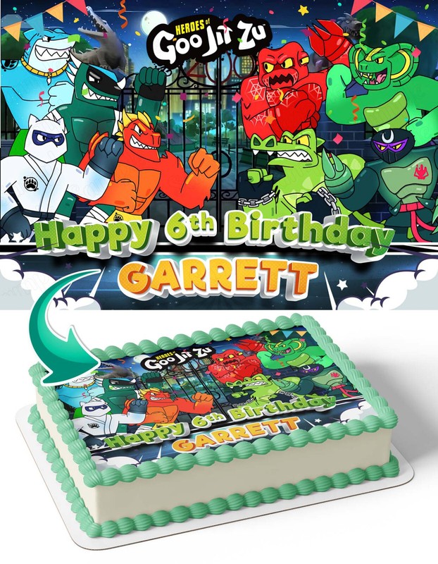 Heroes Of Goo Jit Zu Edible Cake Topper Party Decoration Edible Image
