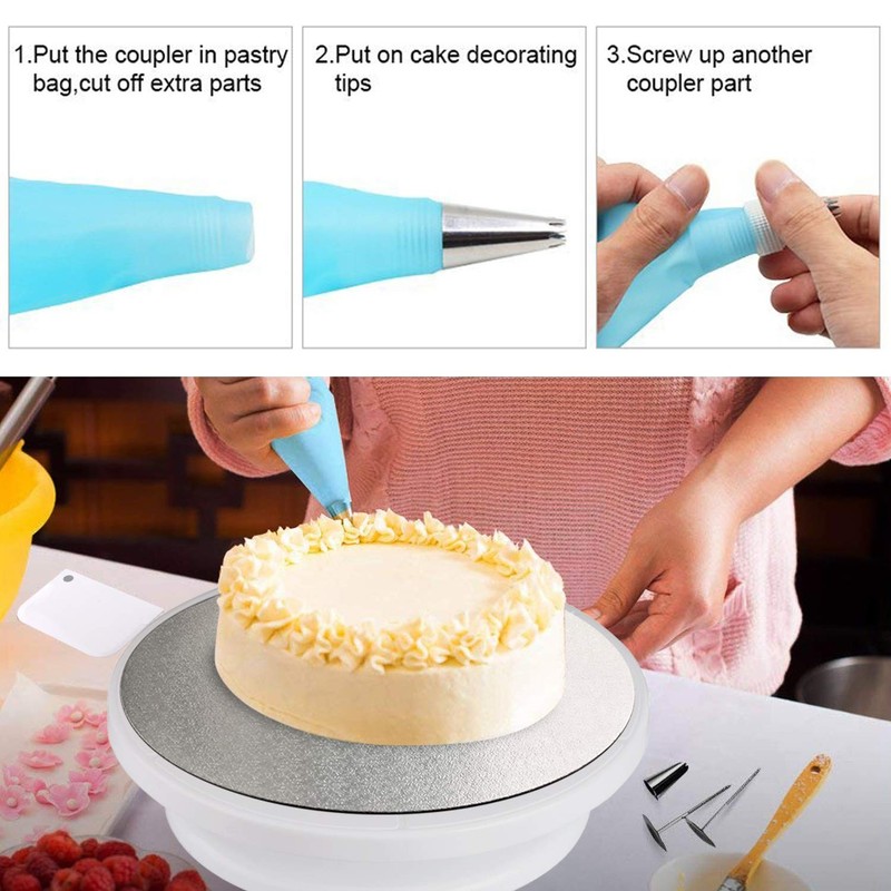 Cake Decorating kit - Cake Turntable and 10 inch Cake Board,2 Icing Spatula 3... gallery