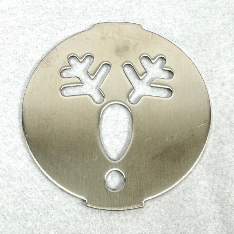 Wilton Christmas Cookie Press Discs 6pc Stainless Plates Holiday NO DISPENSER gallery