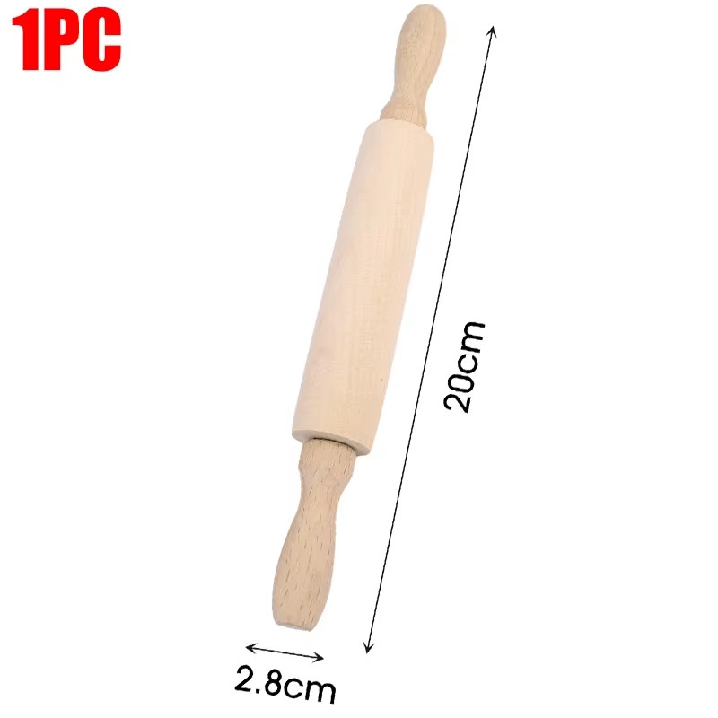 1/4Pcs Mini Rolling Pin 20Cm Long Wooden Rolling Pins Dough Roller Pastry Baking