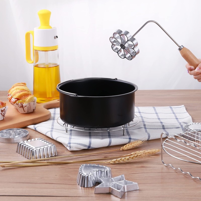 7 Pieces Rosette Iron Set Bunuelos Mold With Handle Lotus Flower Bunuelos Cookie gallery