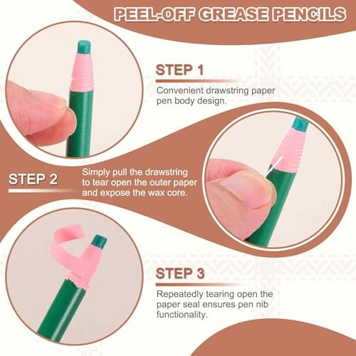 2PCS Peel-Off Grease Pencils, Color China Markers for Glass Metal White gallery
