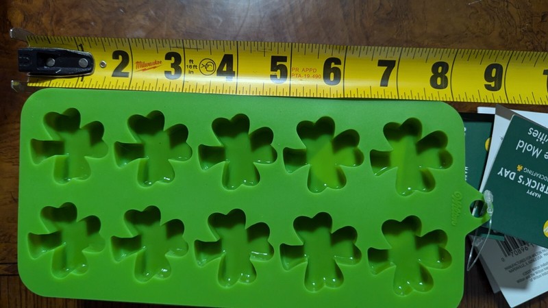 silicone mold – 4 leaf clover 5 x 10 = 50 pieces – chocolate candy ice gummy