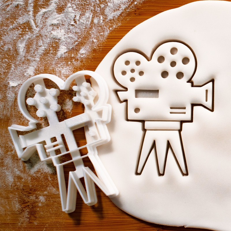 Movie Reel, Video Camera, Clapboard Cookie Cutters Set - director film cinema gallery