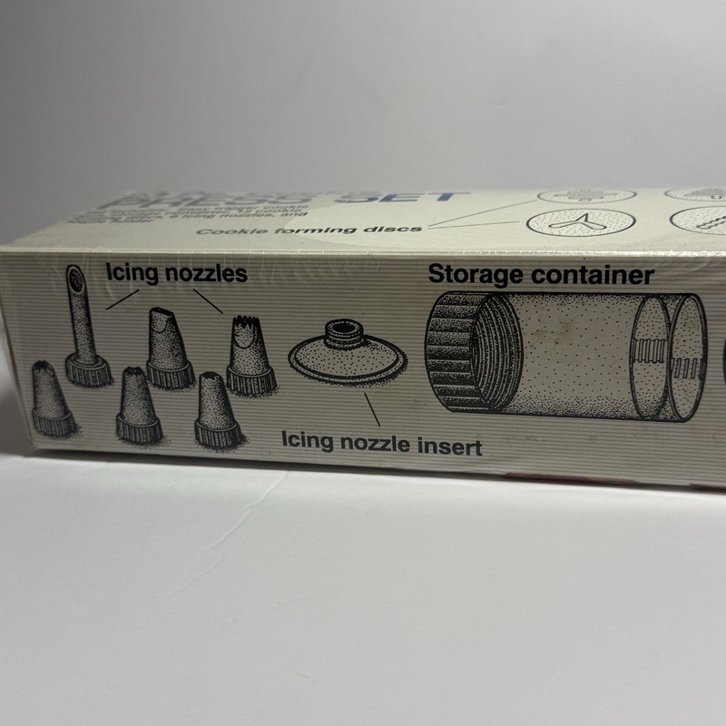 Progressive International Cookie Press Set 23 Pc White Plastic Metal GCP-31 gallery
