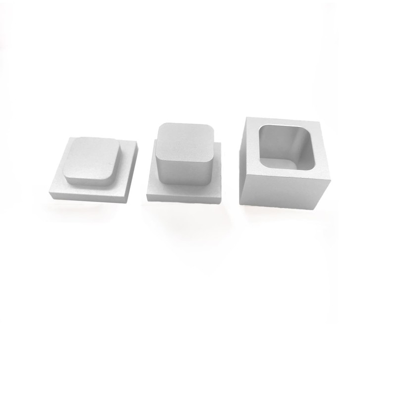 Pre Press Mold Food Grade Anodized 6061 Aluminum Silver 1.5x1.5 Inch Extractor gallery