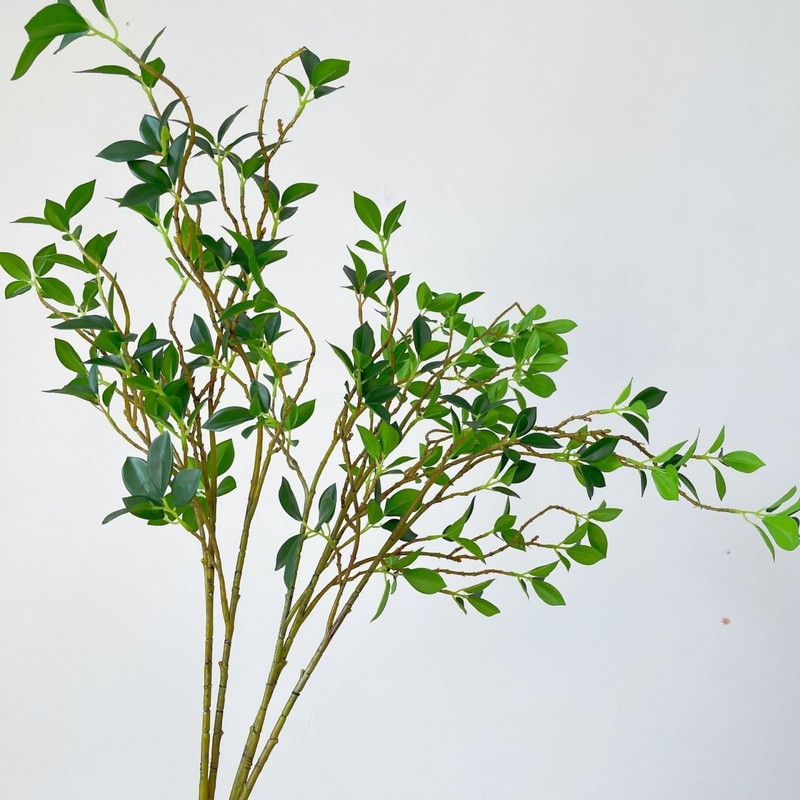 Relxhmft 4Pcs Artificial Greens Branches For Vase 27 Faux Twigs Tree Stems Fake gallery