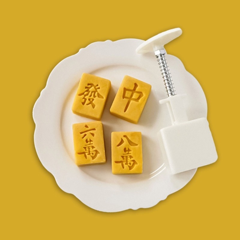 Plastic Material Mooncake Molds Mahjong Shapes Mooncake Stamps Mooncake Moulds gallery
