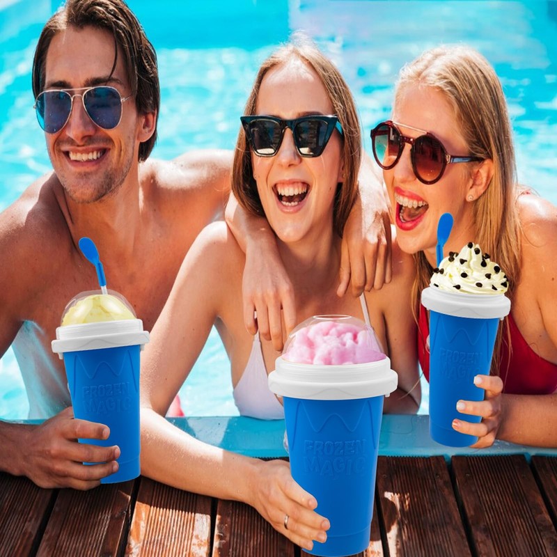 Slushy Maker Cup, DIY Magic Slushie Makers Squeeze Cups, Portable Smoothie Sq... gallery
