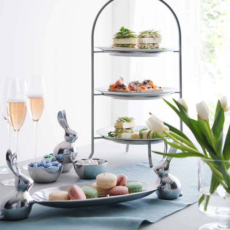 3 Tier Graphite Serving Plate Stand Frame High Tea Desserts Pizza Stand gallery