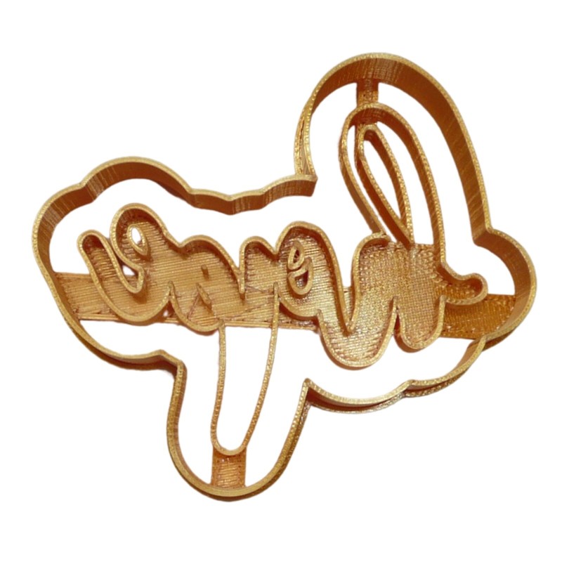 HOPE WORD CURSIVE LETTERS DETAILED COOKIE CUTTER MADE IN USA PR5055
