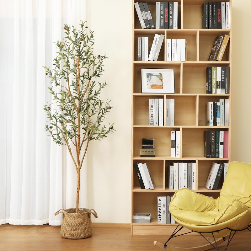 Kazeila Artificial Olive Tree 7Ft Tall Faux Silk Plant For Home Office Decor gallery