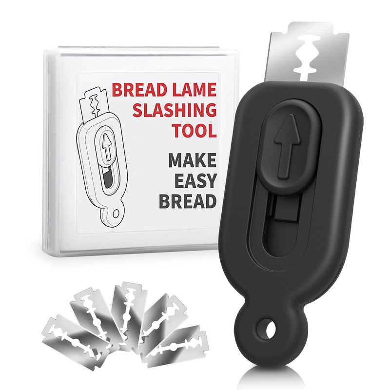 Magnetic Bread Lame Dough Scoring Tool – Push-Pull Handle for Perfect Bread Scor