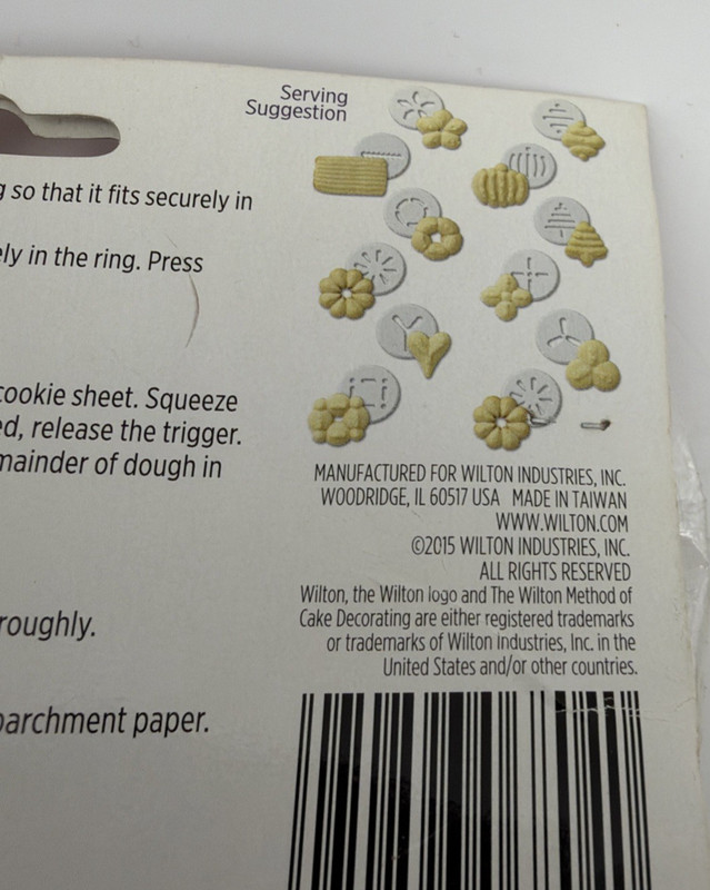 Wilton, Cookie Press Set with 12 Disk, Heart, Tree, Flower, etc. New in Package gallery