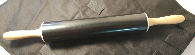 ROLLING PIN Fox Run 4026 Non Stick Carbon Steel 12 Inch Barrel Black Pastry