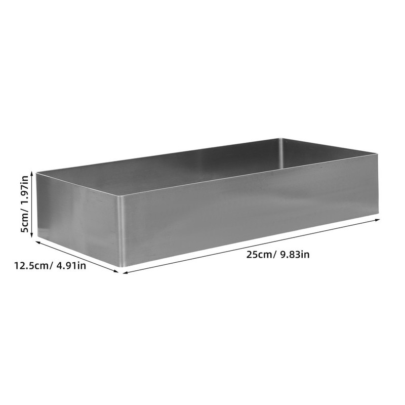 Rectangular Stainless Steel Cake Mold for Home Use Mousse Pastry Baking Pan gallery