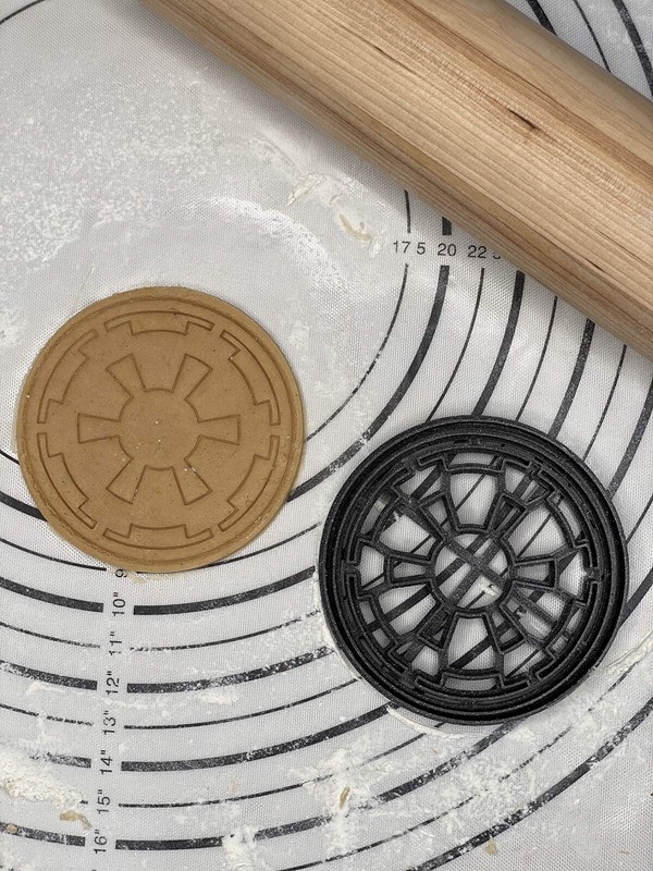 Galactic Empire Cookie Cutter Mold 3.75-Inch-Scale Produced by 3D Kitchen Art