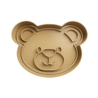 Plush Bear Head Cookie Cutter
