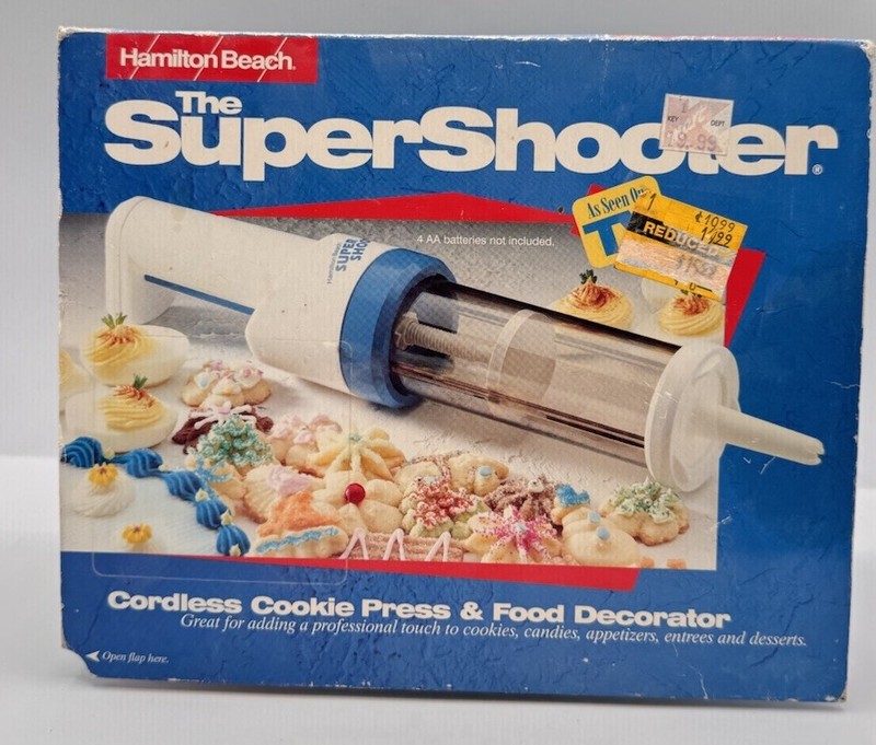 Hamilton Beach The Super Shooter Cordless Cookie Press And Food Decorator- White