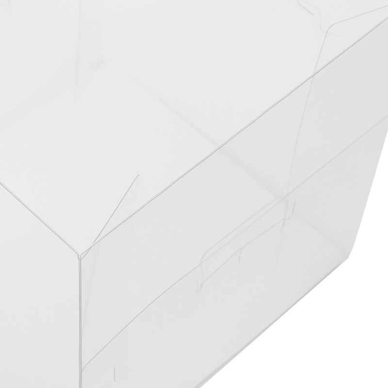 50 Count Clear Cake Boxes Set - Square Design with Sturdy Handle gallery