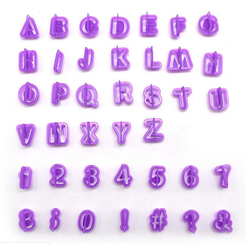 Fondant Letter Cutters, Alphabet Cutters, Letter and Number Fondant Cutter Se... gallery