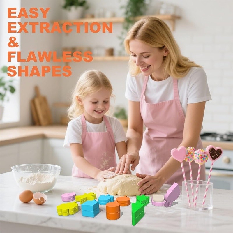 Cake Pop Molds Set 10 Unique Shapes Durable Plastic Baking Tools Desserts New gallery