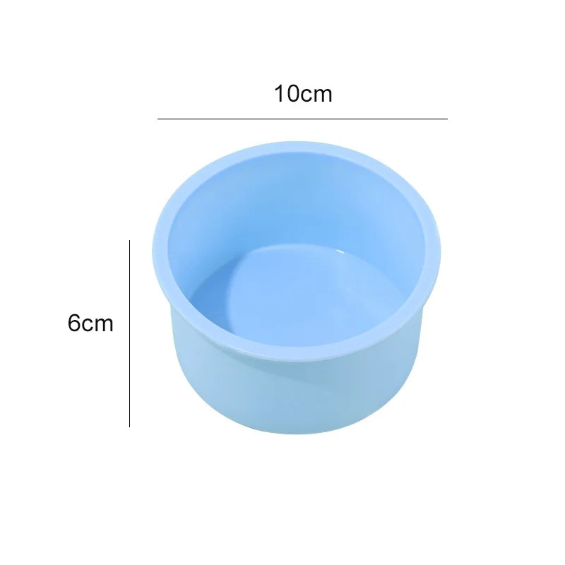 4 6 8 10 Inch round Shape Mold Silicone Small Cake Baking Pan Mousse Fondant Cyl