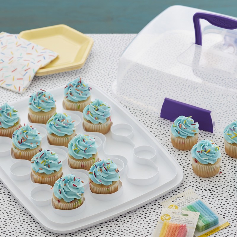 Oblong Cake and Cupcake Carrier, Practical Cupcake Container, Plastic gallery