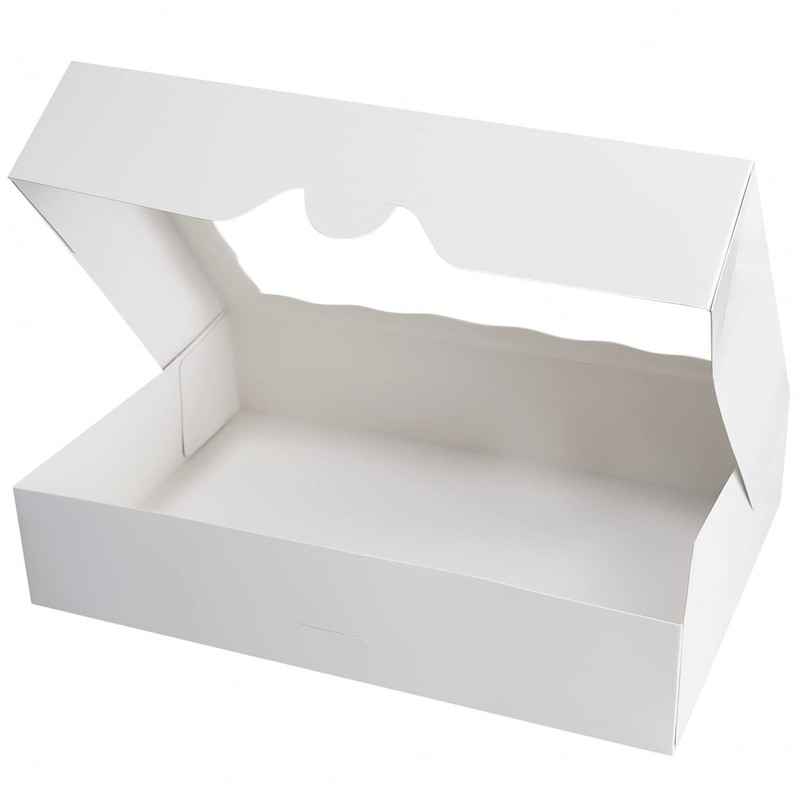 15-Pack White Bakery Box12x8x2.5inch Large Pastry Cookie for Donuts Muffins gallery