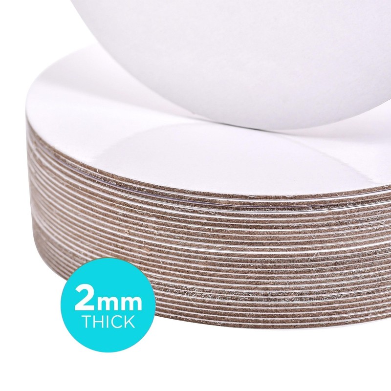 8 White Round Cakeboard 25 PCS 2mm Thick Base Cardboard Circle Disposable gallery