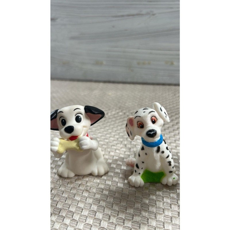 101 Dalmatians Dogs Disney Lot of 5 PVC 2" Figurines / Cake toppers Vintage gallery