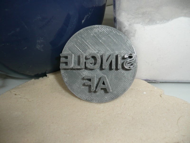 SINGLE AF CANDY HEART COOKIE STAMP EMBOSSER MADE IN USA PR5489 gallery