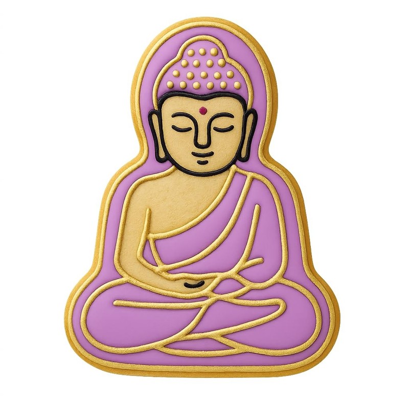 Divine Buddha Cookie Cutter - 4x3" Fun Spiritual Baking Tool gallery