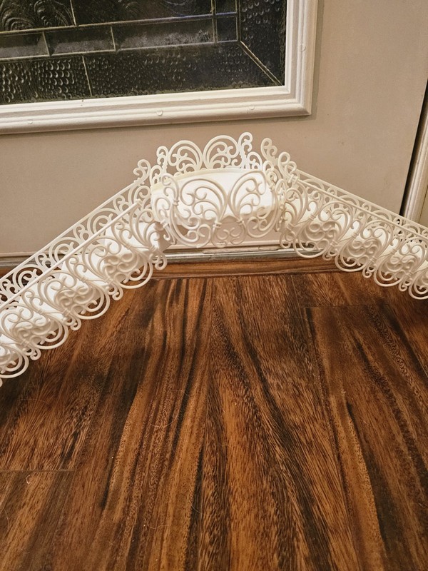 Vintage 1983 Wilton 3 Piece Cake Stairs & Platform, Scrolled Lattice Design-Very gallery
